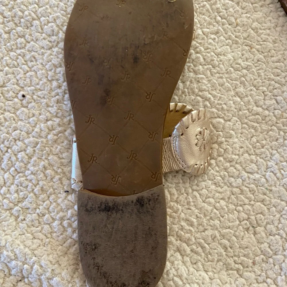 FINAL PRICE Jack Rogers Gold Sandals - Picture 2 of 6